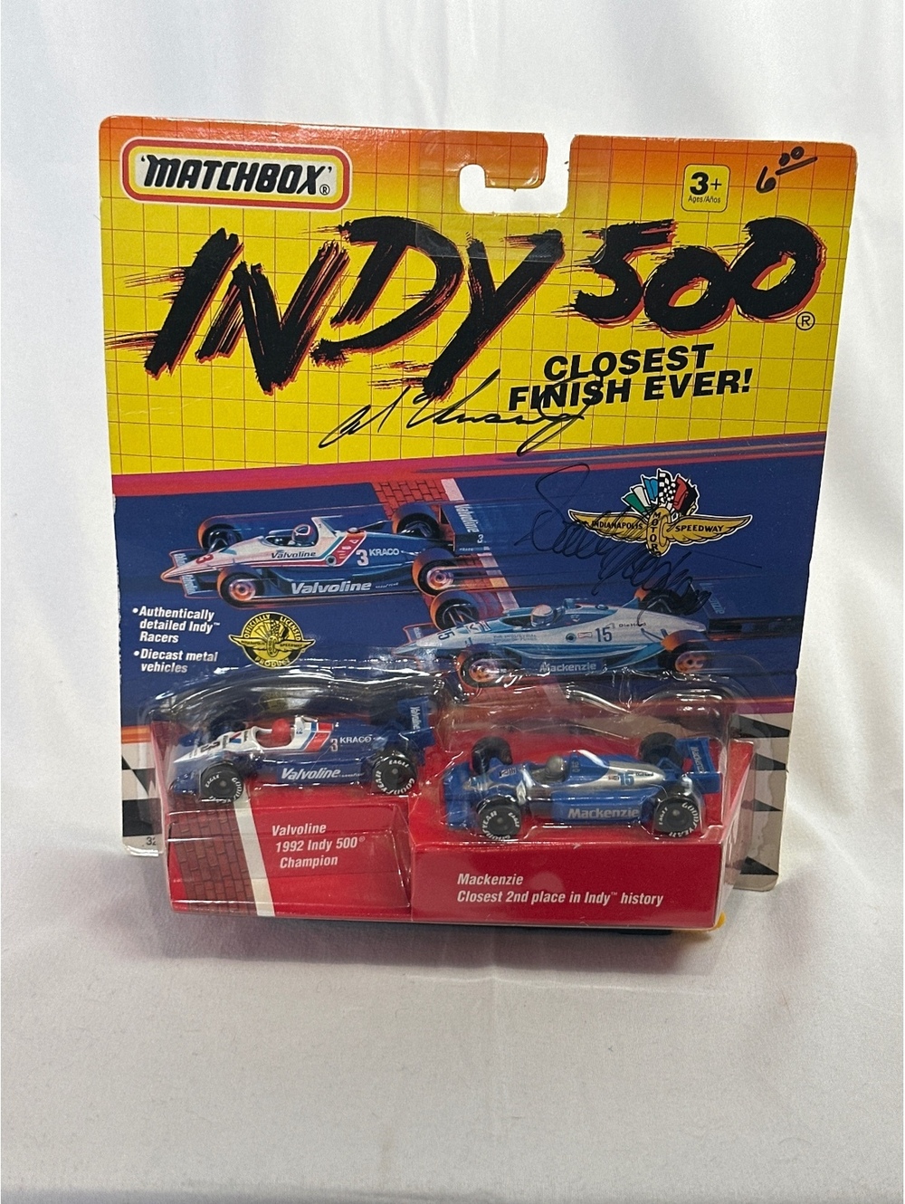 Matchbox Indy 500 Closest Finish Ever! Autographed RARE